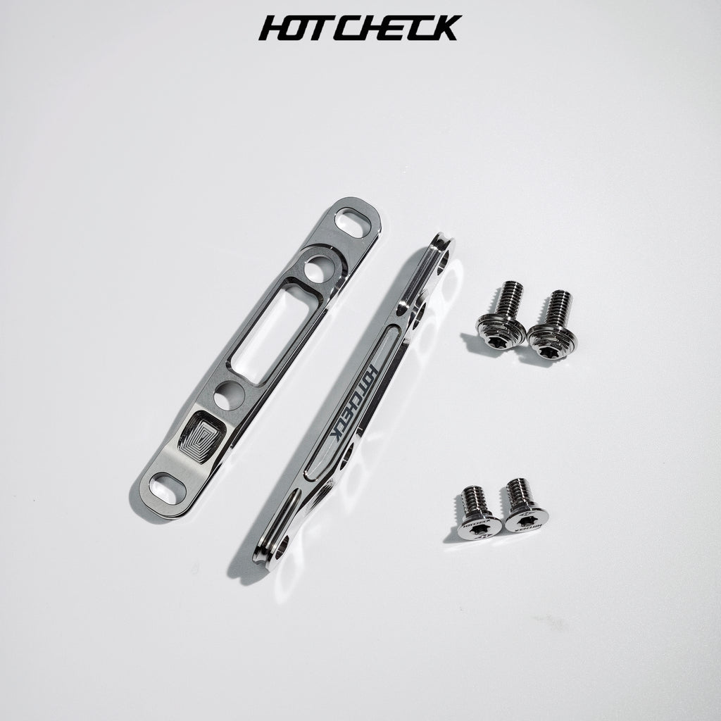 HOTCHECK S-Grade Titanium Front Flat Mount Brake Caliper Adapter Kit – 60 mm / 70 mm