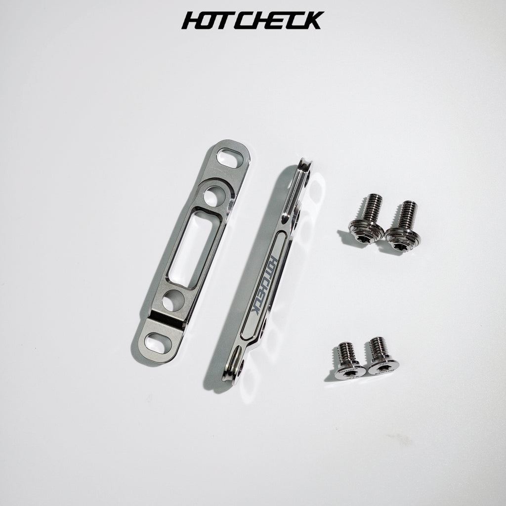 HOTCHECK S-Grade Titanium Front Flat Mount Brake Caliper Adapter Kit – 60 mm / 70 mm