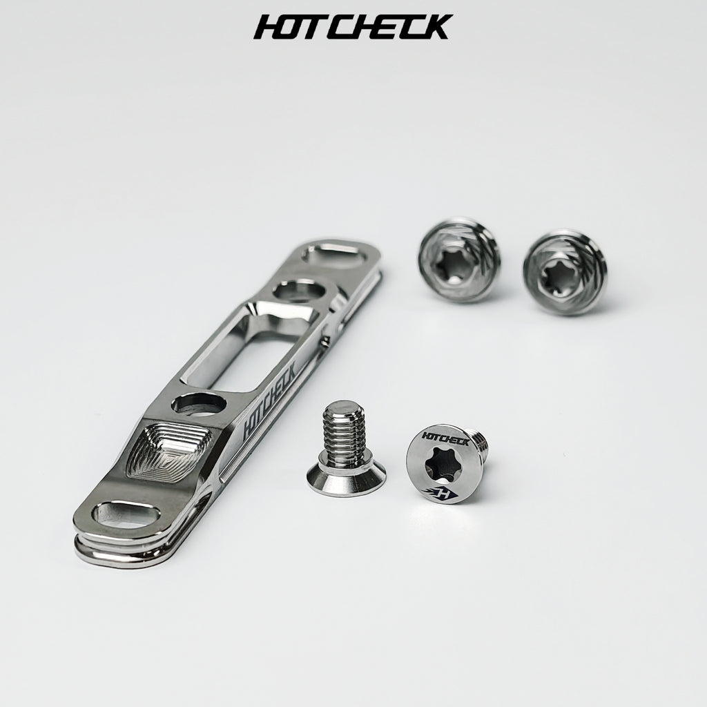 HOTCHECK S-Grade Titanium Front Flat Mount Brake Caliper Adapter Kit – 60 mm / 70 mm