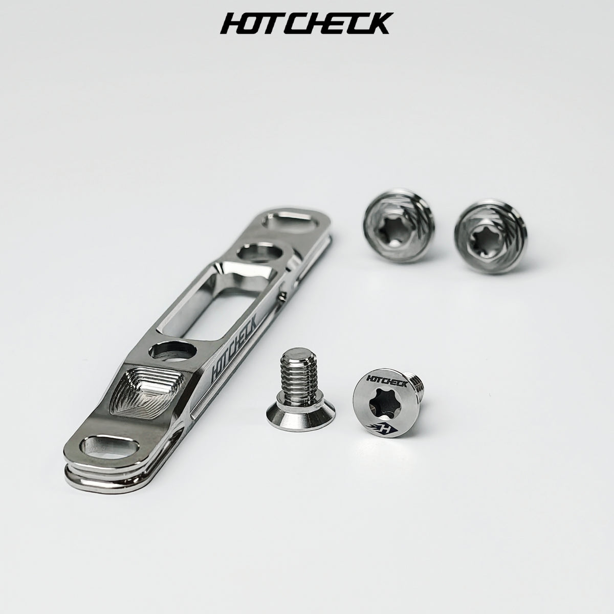 HOTCHECK S-Grade Titanium Front Flat Mount Brake Caliper Adapter Kit – 60 mm / 70 mm