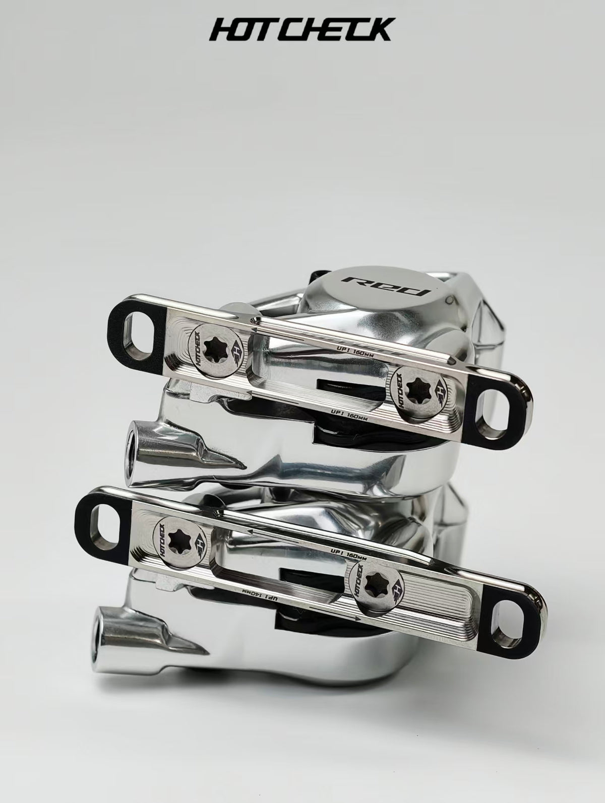 HOTCHECK S-Grade Titanium Front Flat Mount Brake Caliper Adapter Kit – 60 mm / 70 mm