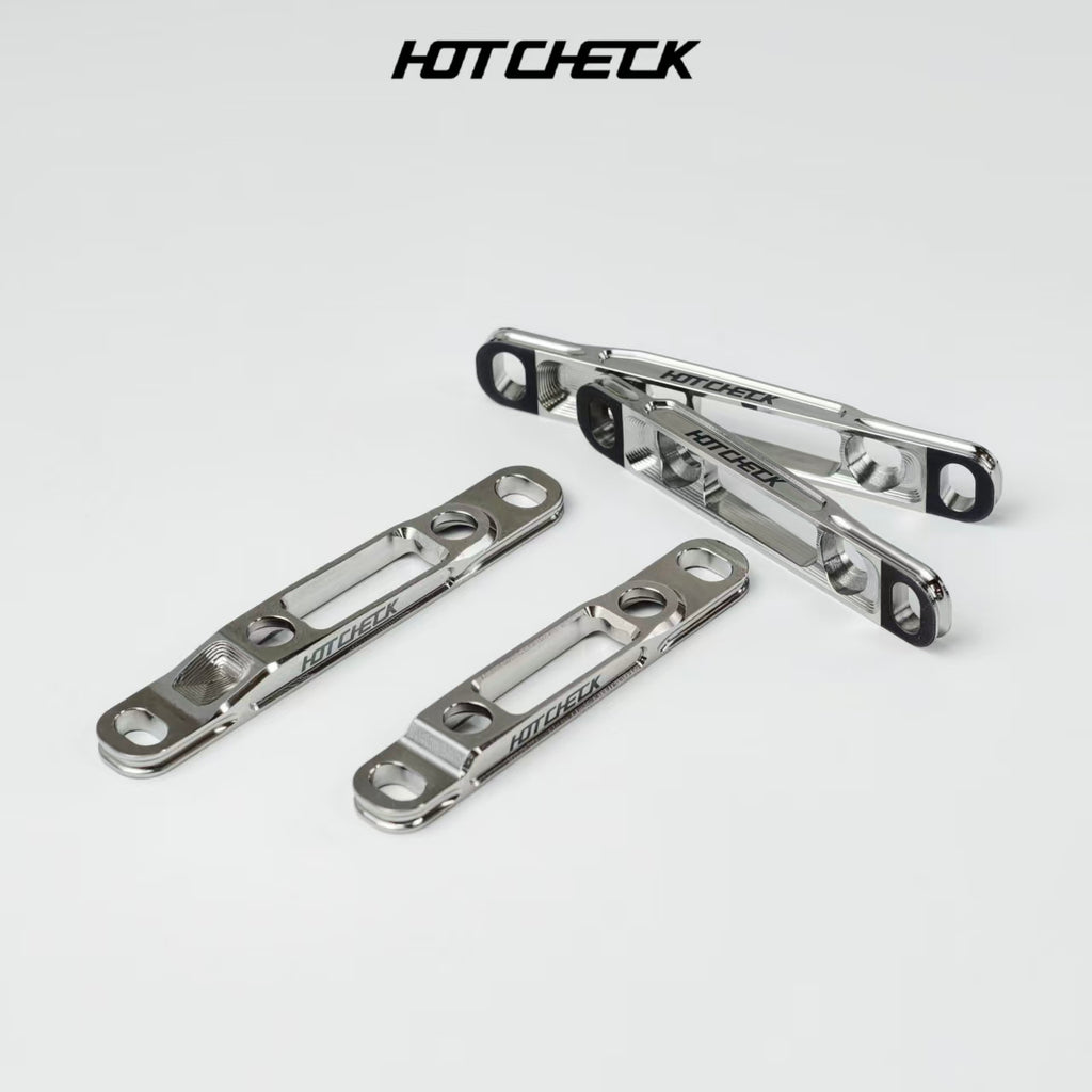 HOTCHECK S-Grade Titanium Front Flat Mount Brake Caliper Adapter Kit – 60 mm / 70 mm