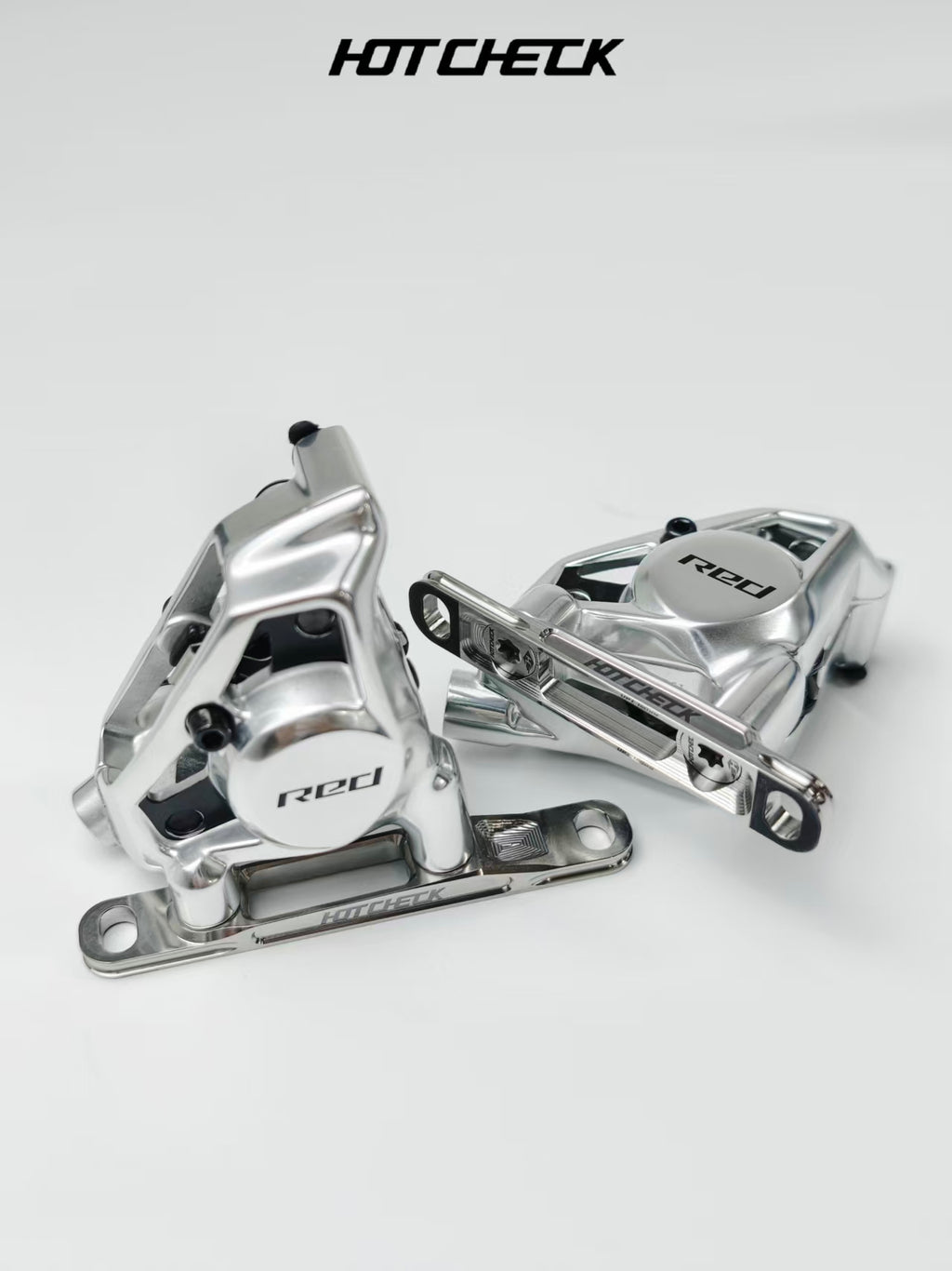 HOTCHECK S-Grade Titanium Front Flat Mount Brake Caliper Adapter Kit – 60 mm / 70 mm