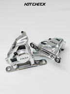 HOTCHECK S-Grade Titanium Front Flat Mount Brake Caliper Adapter Kit – 60 mm / 70 mm