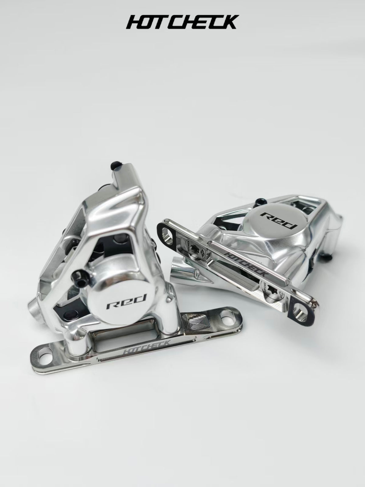 HOTCHECK S-Grade Titanium Front Flat Mount Brake Caliper Adapter Kit – 60 mm / 70 mm