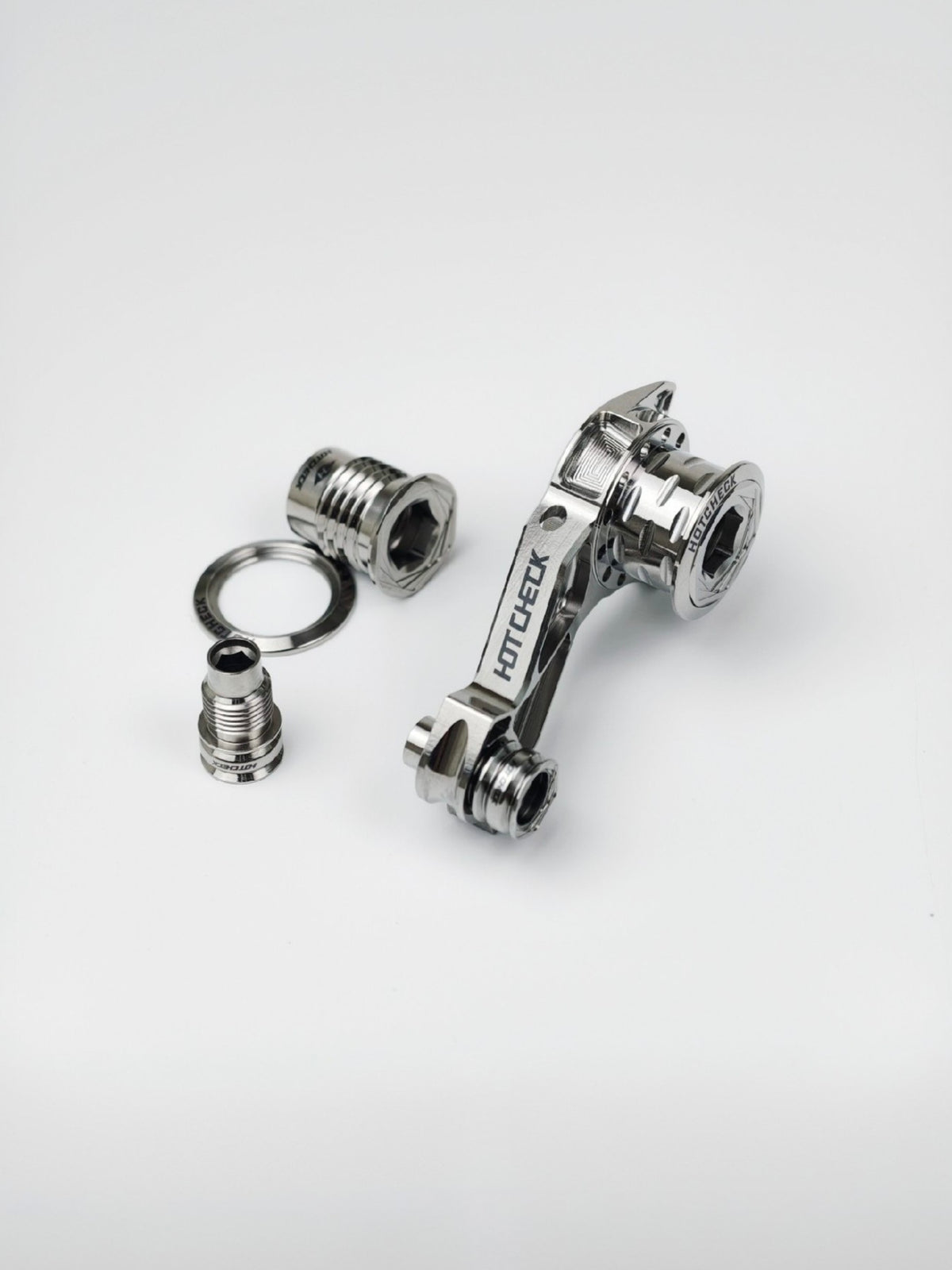HOTCHECK S-Grade Titanium Shimano UDH Derailleur Hanger & Pivot Bolt Complete Kit
