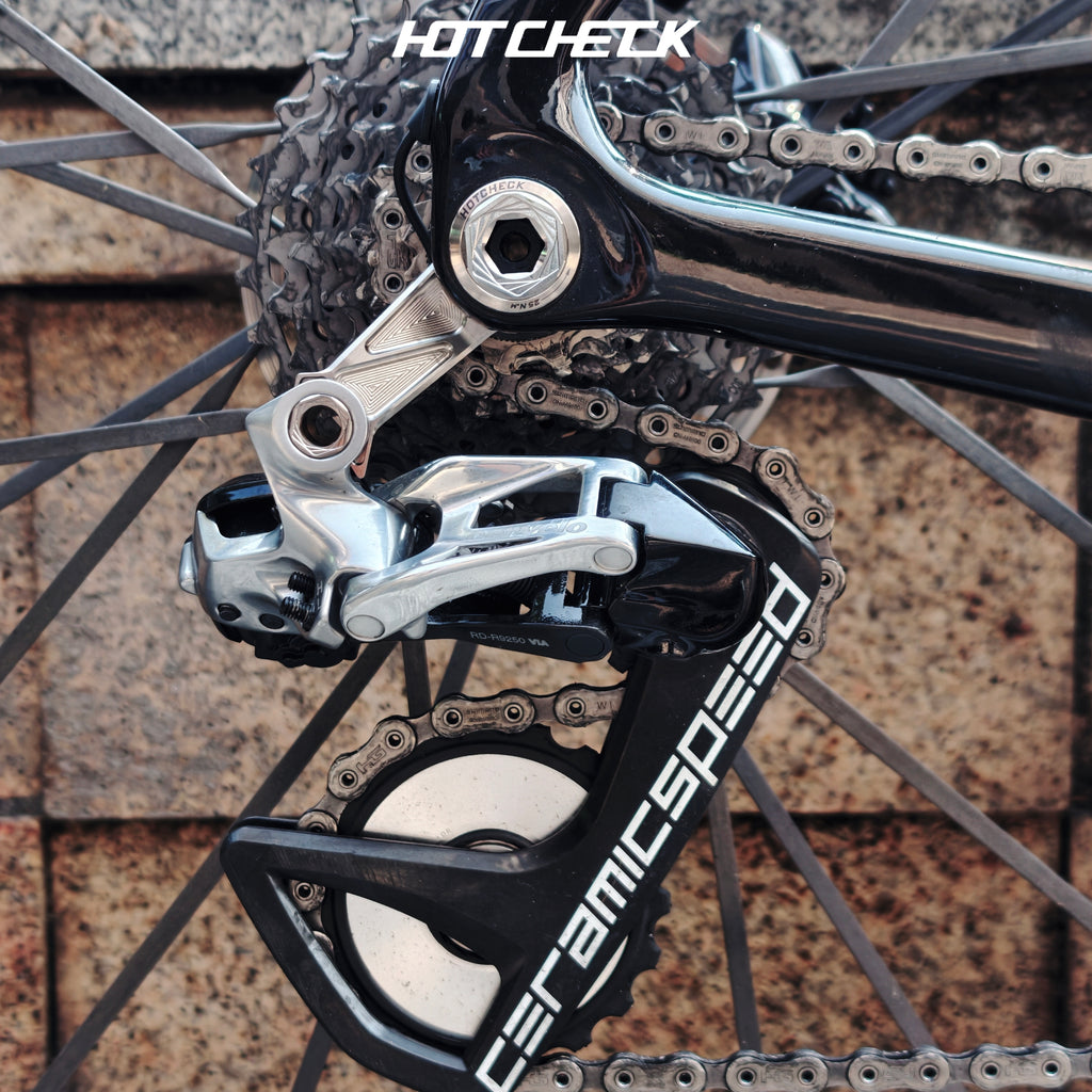 HOTCHECK S-Grade Titanium Shimano UDH Derailleur Hanger & Pivot Bolt Complete Kit