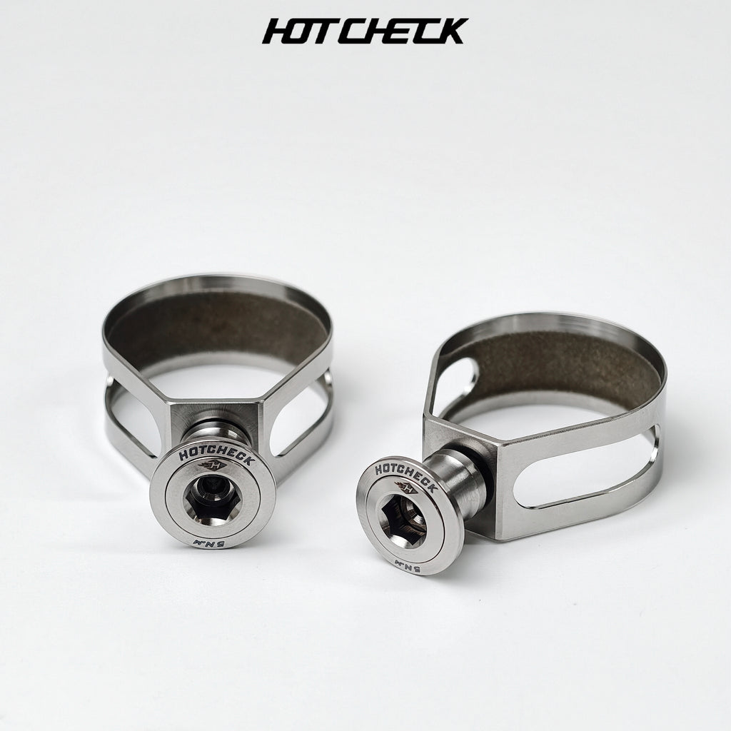 HOTCHECK S-Grade Titanium Road Shifter Clamp Kit – Pair