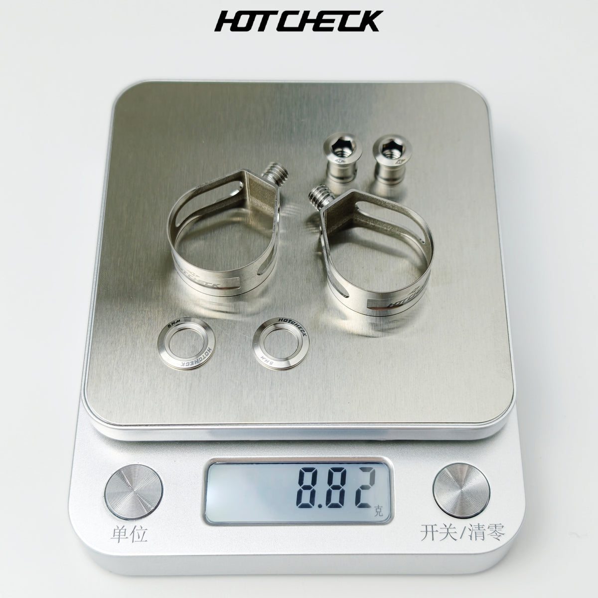 HOTCHECK S-Grade Titanium Road Shifter Clamp Kit – Pair