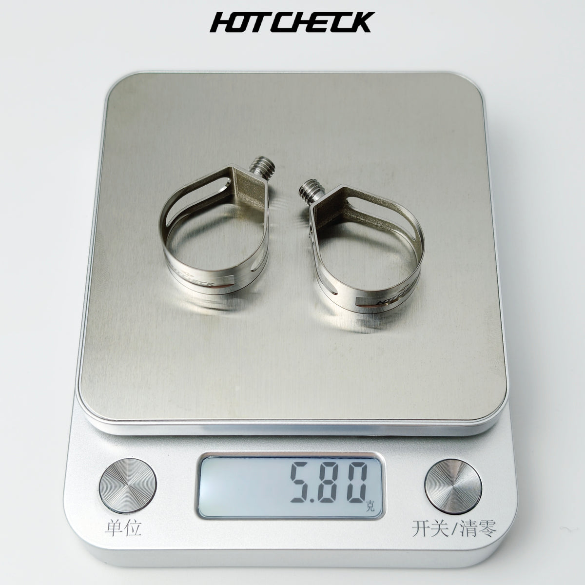 HOTCHECK S-Grade Titanium Road Shifter Clamp Kit – Pair