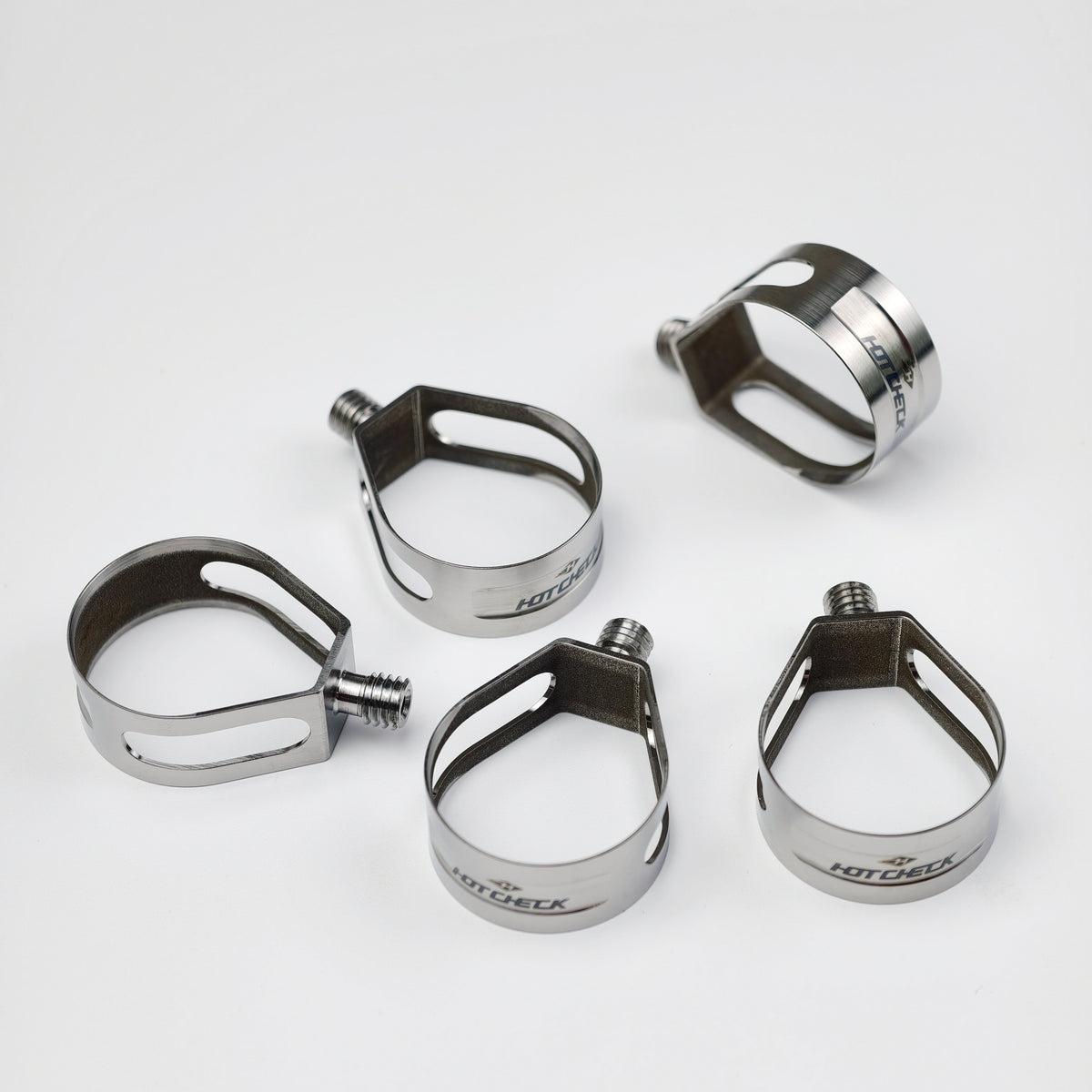 HOTCHECK S-Grade Titanium Road Shifter Clamp Kit – Pair