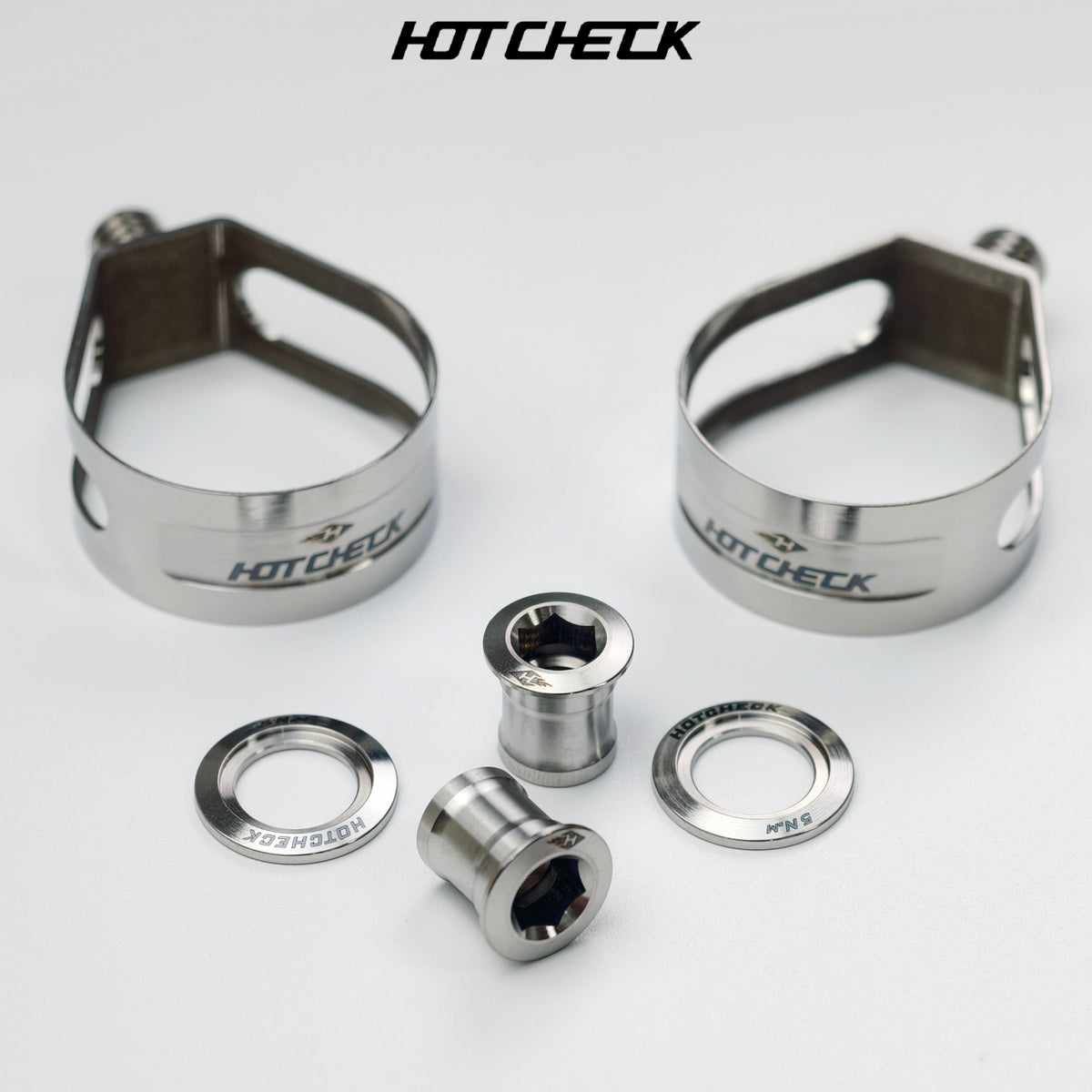 HOTCHECK S-Grade Titanium Road Shifter Clamp Kit – Pair