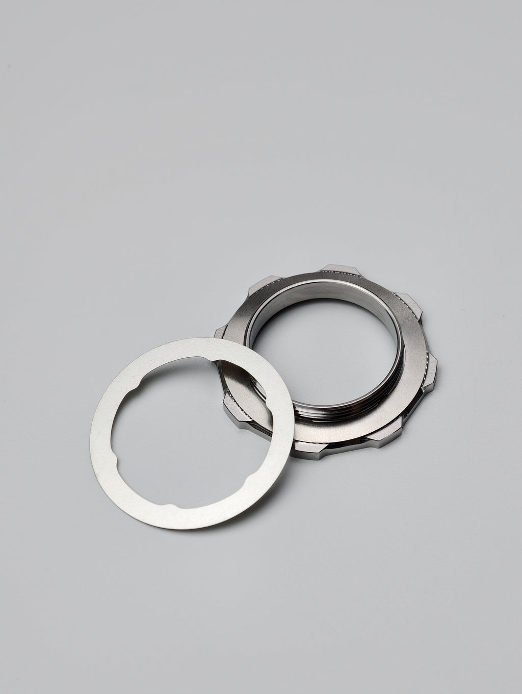 HOTCHECK S-Grade Titanium Centrelock Rotor Lockring Set – External Tool Type (Pair)