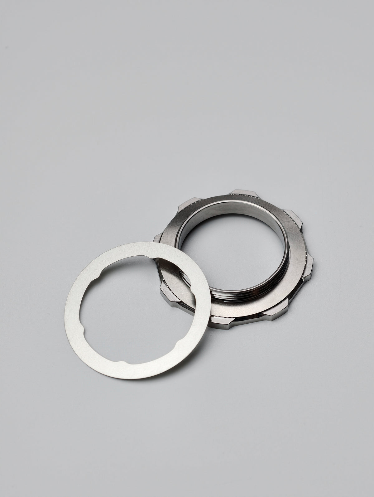 HOTCHECK S-Grade Titanium Centrelock Rotor Lockring Set – External Tool Type (Pair)