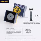 S-Parts Titanium 31.8mm Headset Top Cap Assembly - ARTIST SERIES