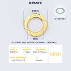 S-Parts Titanium SL Series Centre Lockring - External
