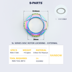 S-Parts Titanium SL Series Centre Lockring - External