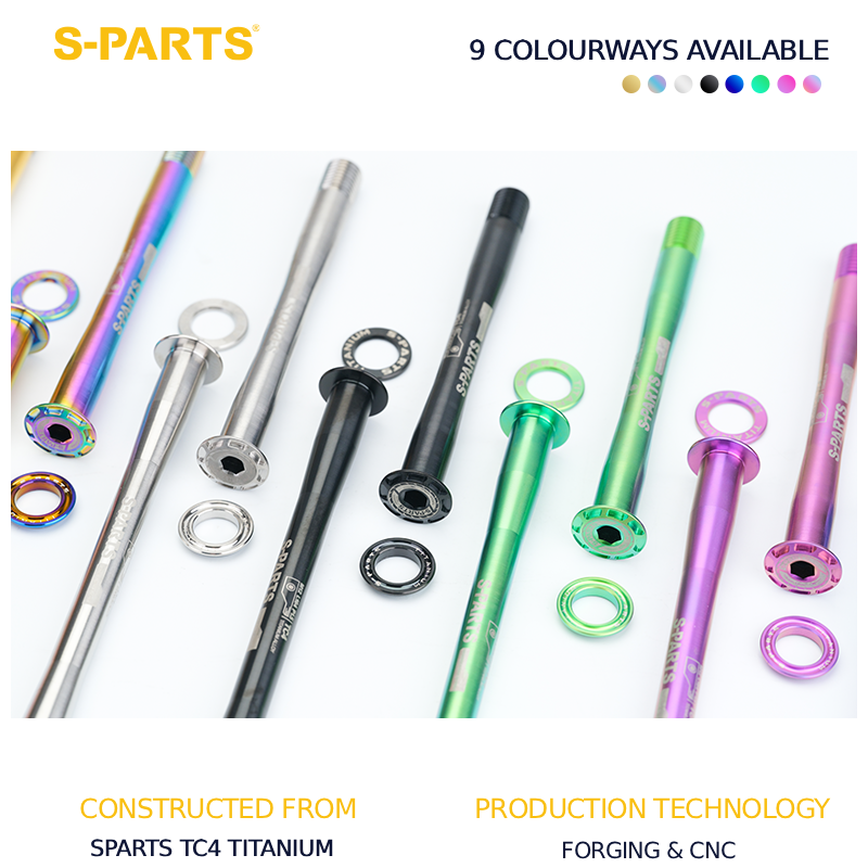 S-Parts Titanium Bolt Thru Axle Kit Compatible With Specialized Tarmac  SL7