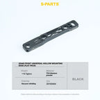 Black metal component with S-Parts branding on a white background