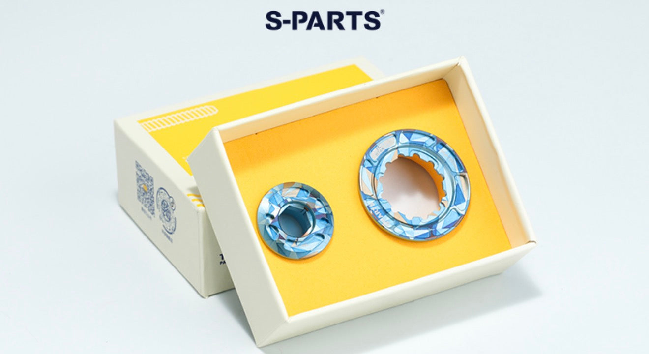 S-Parts Titanium Cybrei GP-3 Crank Bolt & Self Extraction Cap