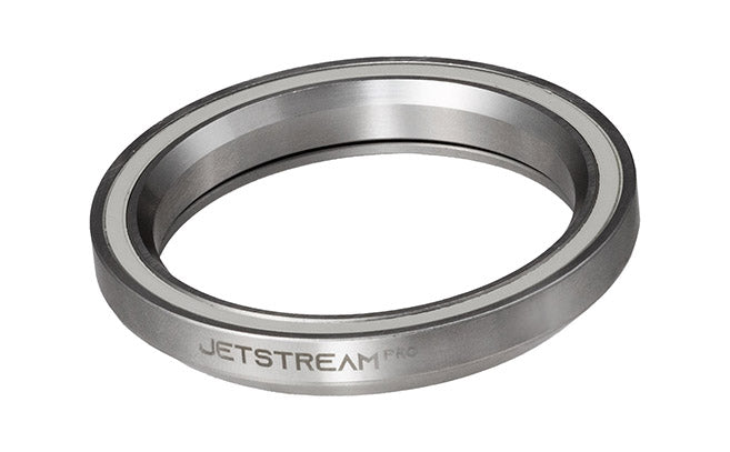 A metallic bicycle headset ring with the brand name 'JETSTREAM PRO' engraved on the outer edge, shown on a plain white background.