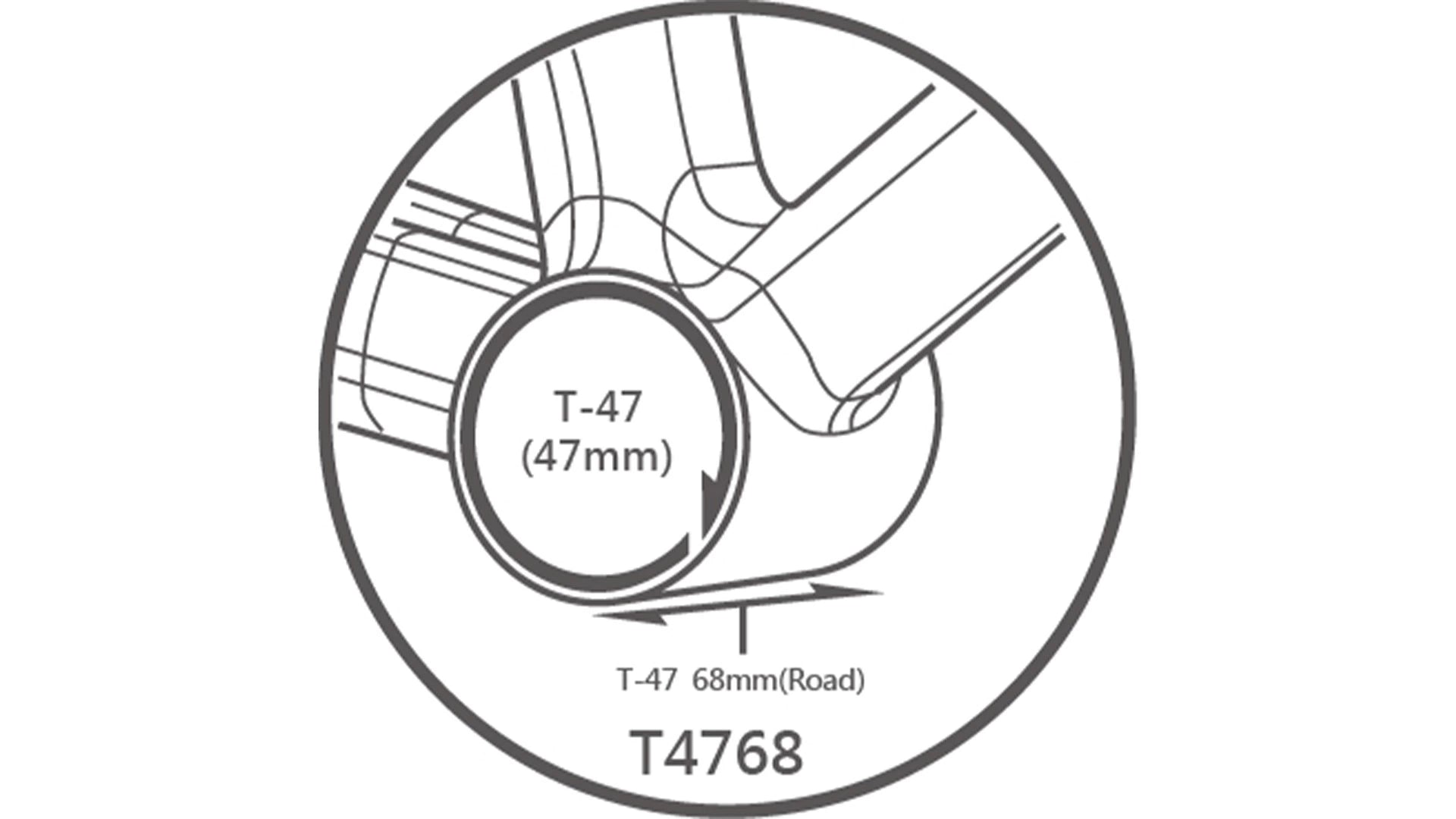 Tripeak T47 68/73mm 3-in-1 G5 Ceramic Bottom Bracket