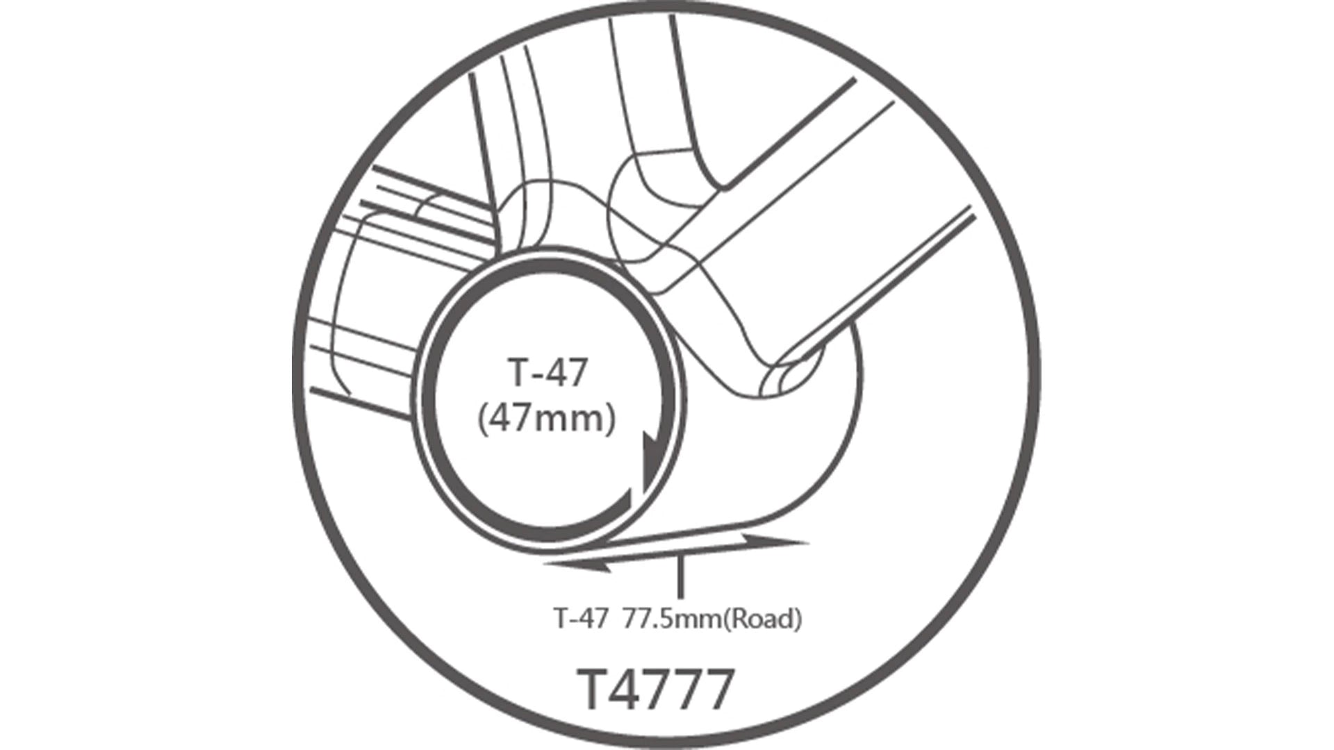 Tripeak T47a 77.5mm 3-in-1 G5  Ceramic Bottom Bracket