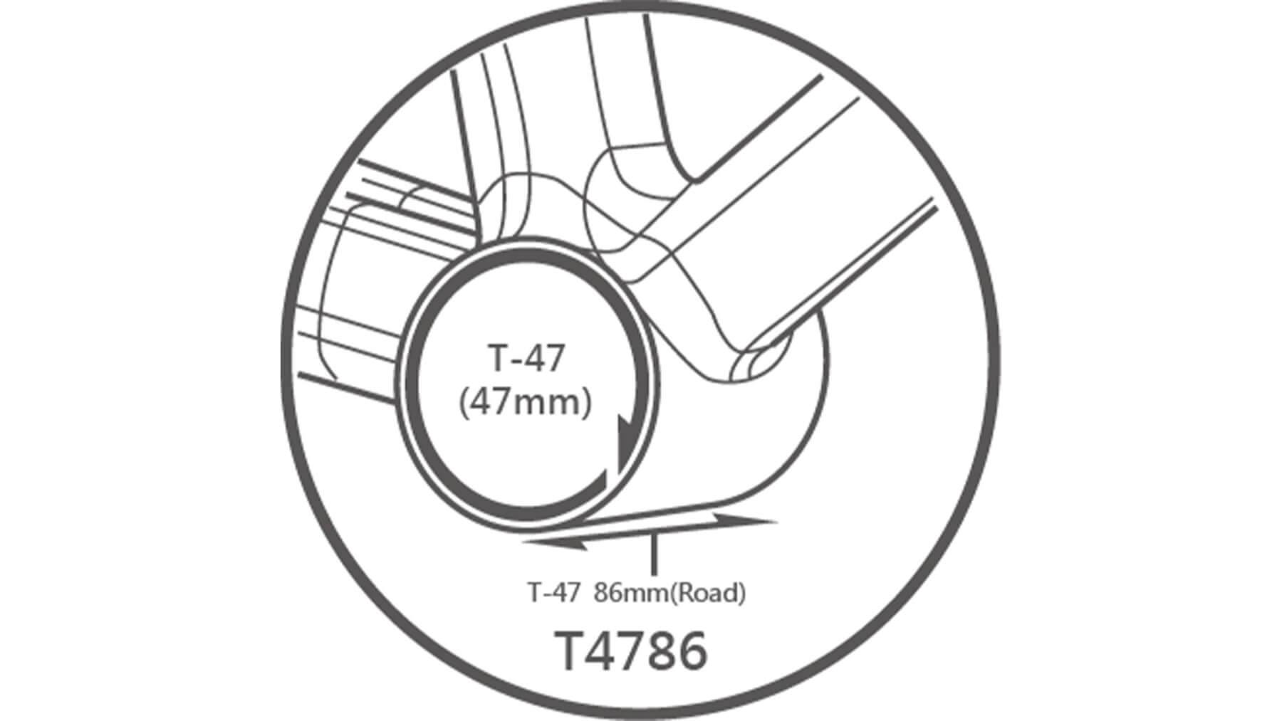 Tripeak T47 86mm (86.5mm) G5 3-in-1 Ceramic Bottom Bracket