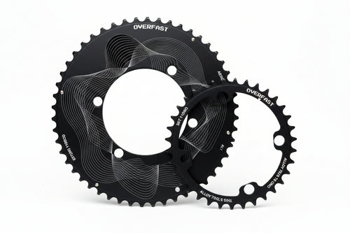 Overfast Aero Alloy Chainrings 52/36t - 110BCD