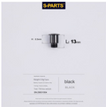S-Parts Titanium DOUBLE CHAINRING BOLT (4pcs) - Compatible with SRAM AXS FORCE RED