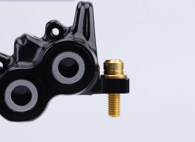 S-Parts Titanium Post Mount Disc Brake Caliper Bolt Set (F&R)