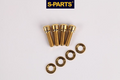 S-Parts Titanium Post Mount Disc Brake Caliper Bolt Set (F&R)