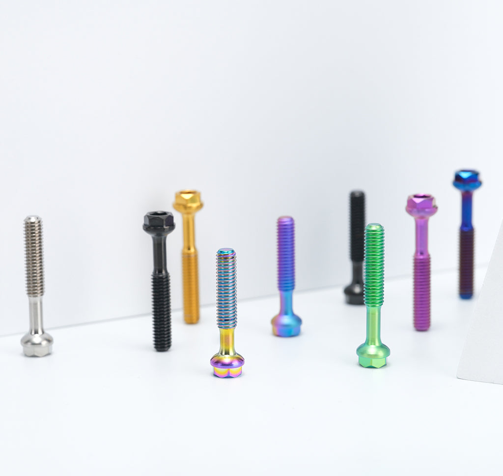s parts titanium bolts - multicolour