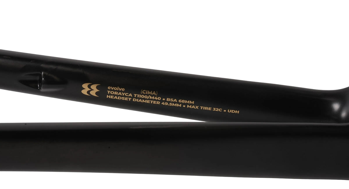 Evolve Cima - Speed Series - Matte Carbon / Gold