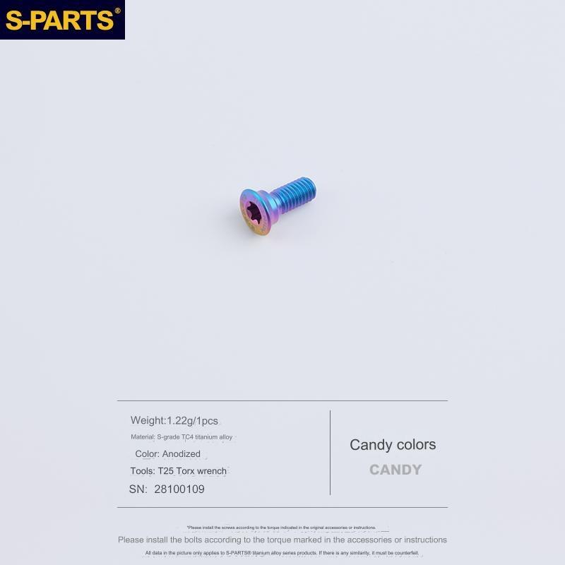 S-Parts Titanium Flat Mount Base Adapter Bolts