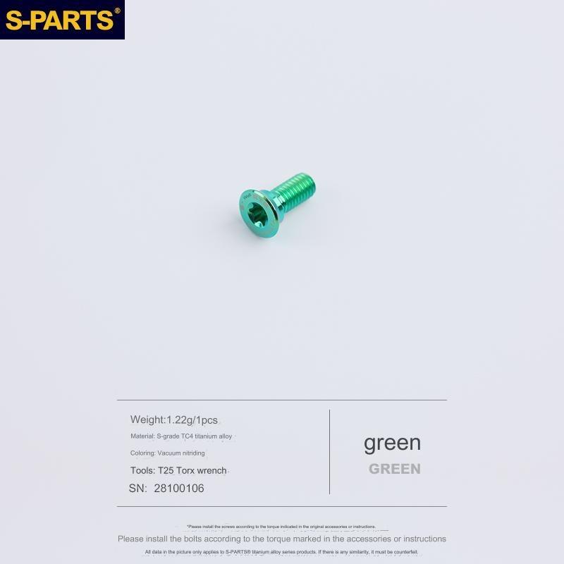 S-Parts Titanium Flat Mount Base Adapter Bolts