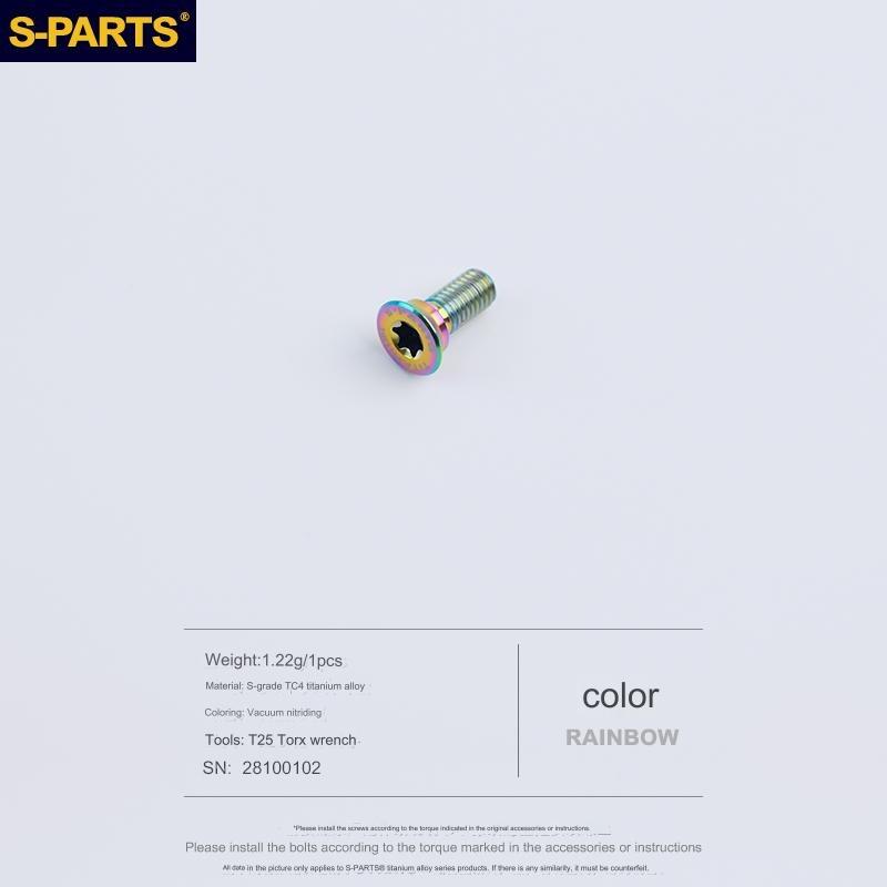 S-Parts Titanium Flat Mount Base Adapter Bolts