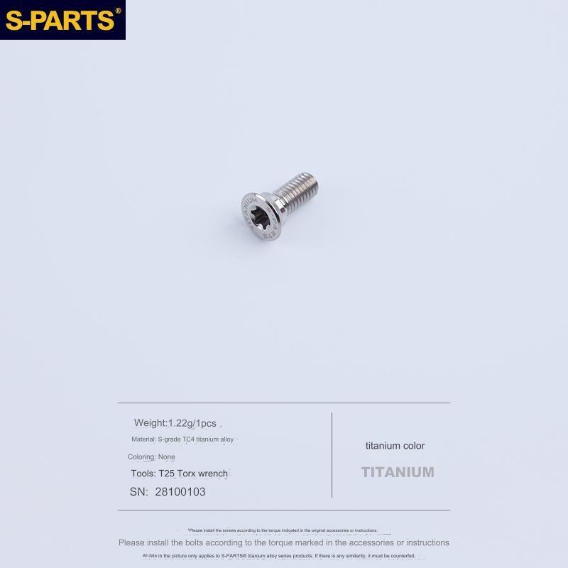 S-Parts Titanium Flat Mount Base Adapter Bolts