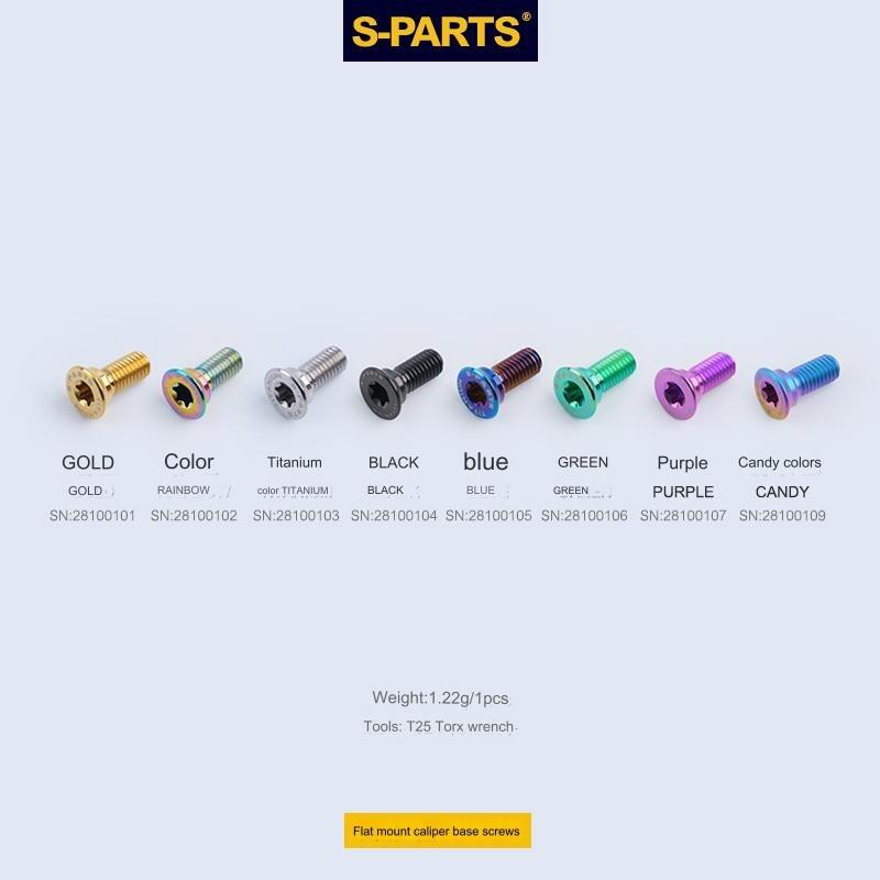 S-Parts Titanium Flat Mount Base Adapter Bolts