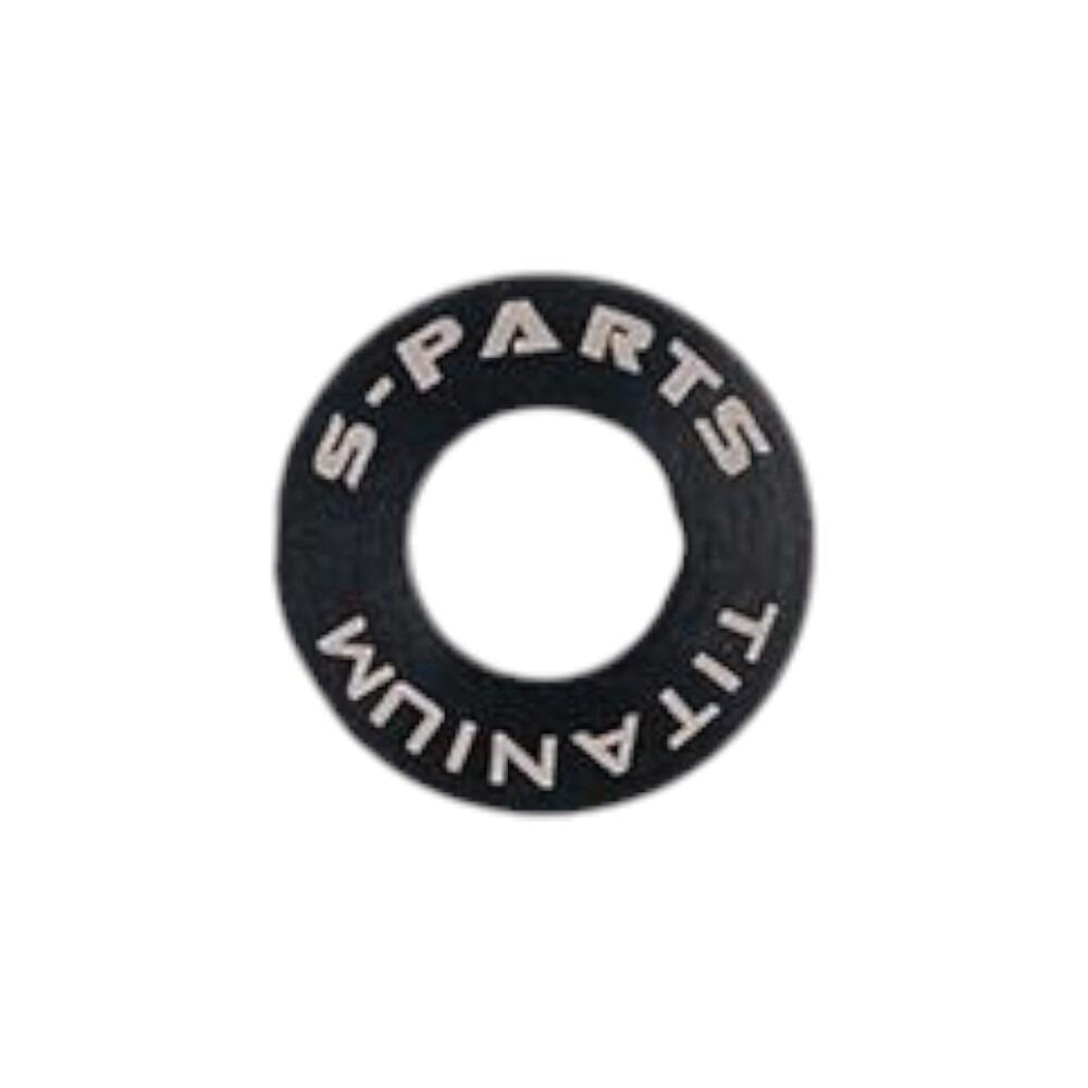 S-Parts Titanium Flat Mount Caliper Bolt Spacers/Washers M5
