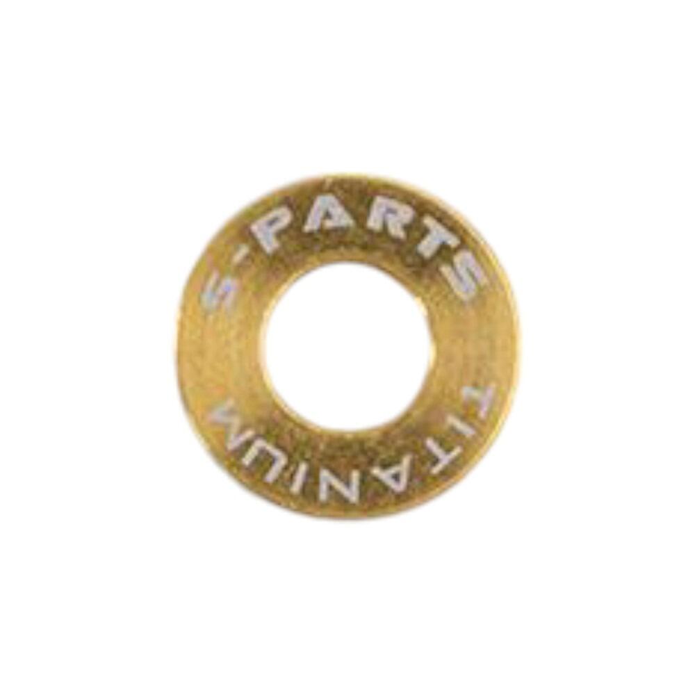 S-Parts Titanium Flat Mount Caliper Bolt Spacers/Washers M5