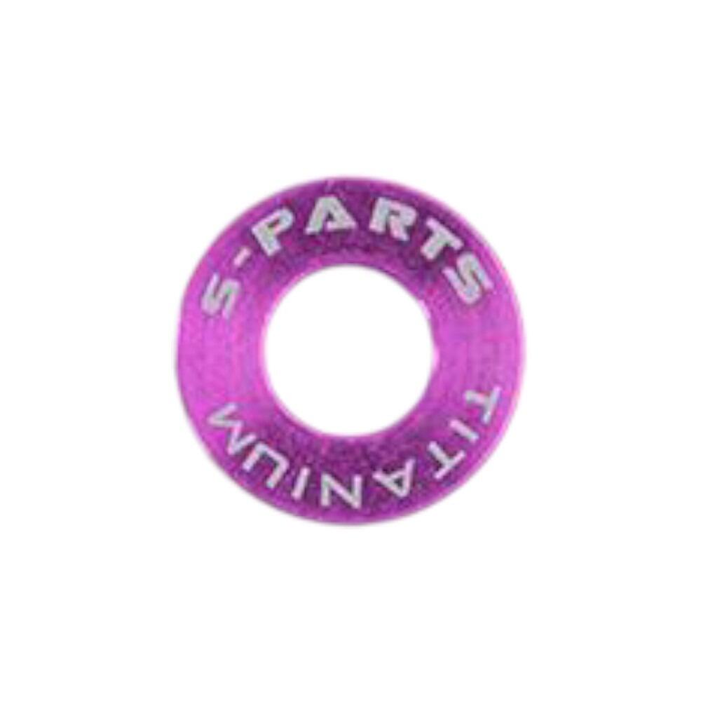 S-Parts Titanium Flat Mount Caliper Bolt Spacers/Washers M5