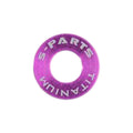 S-Parts Titanium Flat Mount Caliper Bolt Spacers/Washers M5