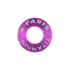 S-Parts Titanium Flat Mount Caliper Bolt Spacers/Washers M5