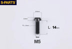 S-Parts Titanium Front Derailleur Frame Mounting Bolt M5 x 14mm - Compatible with SHIMANO