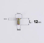 S-Parts Titanium Bottle Cage Bolts Countersunk Head Twin Pack (2 PCS)