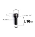 S-Parts Titanium Universal Titanium Stem Bolts M5 x 16mm Slimline Head