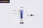 S-Parts Titanium SL Series Titanium Bolt - M5 x 20mm