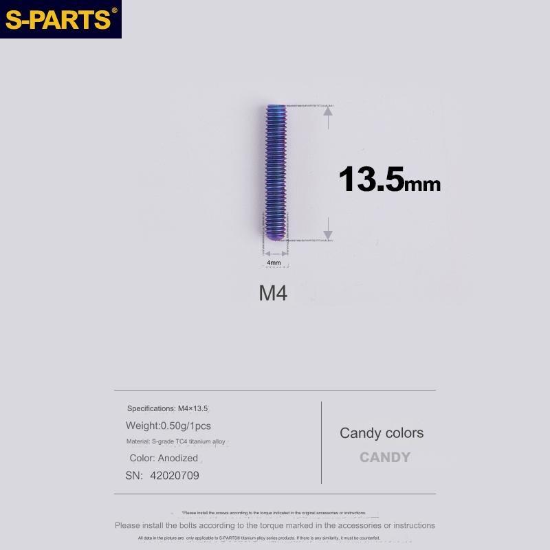 S-Parts Titanium M4 x 13.5mm Limit Screws