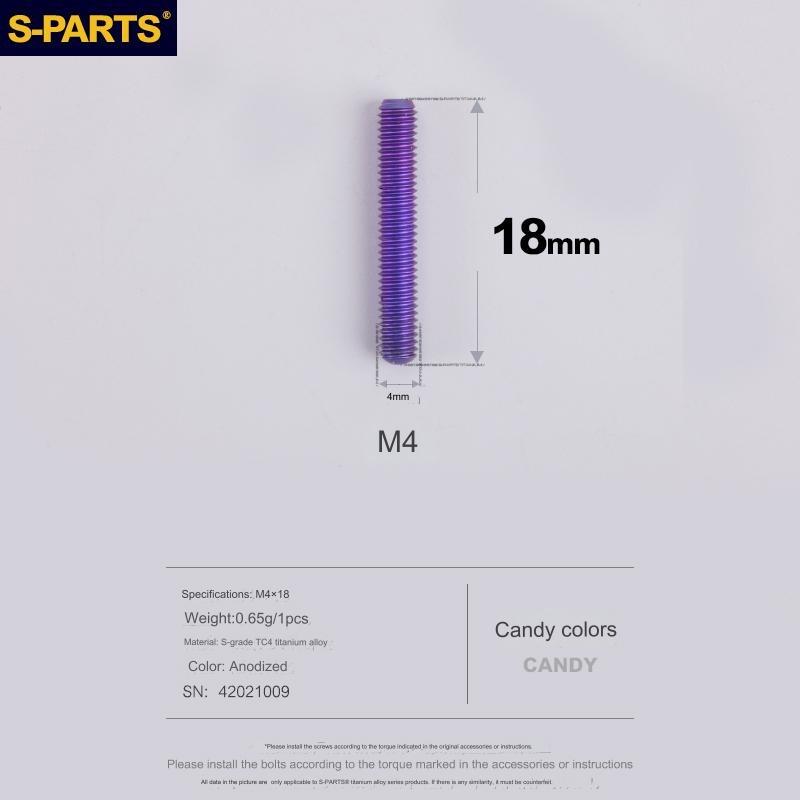S-Parts Titanium M4 x 18mm Limit Screws